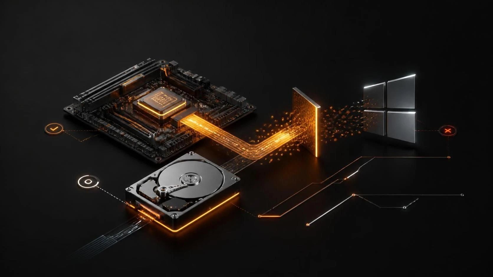 BIOS видит жесткий диск но Windows с него не загружается